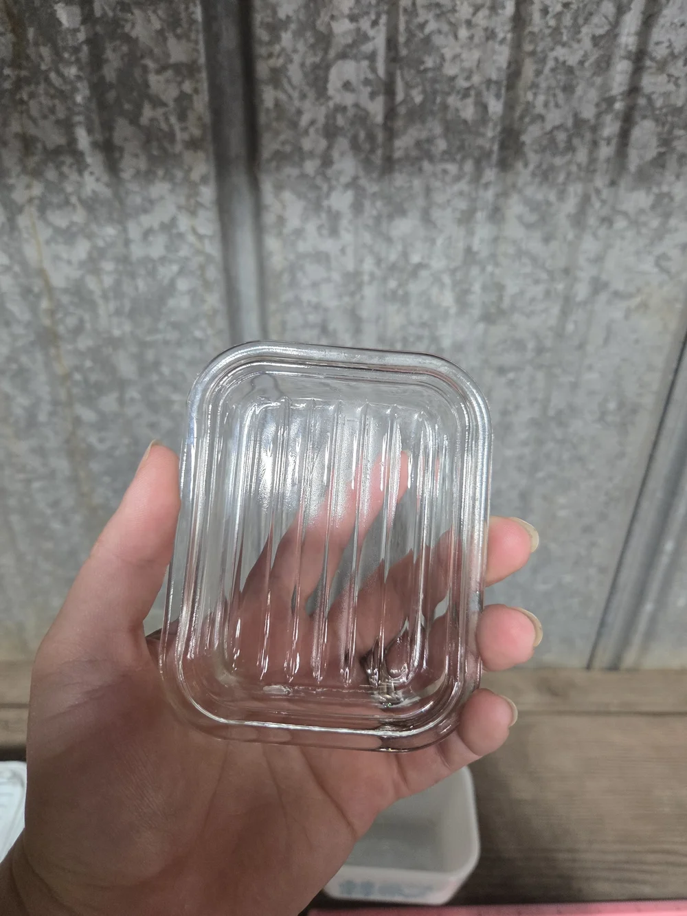 Vintage Pyrex Butterprint 501 Refrigerator Dish with Lid